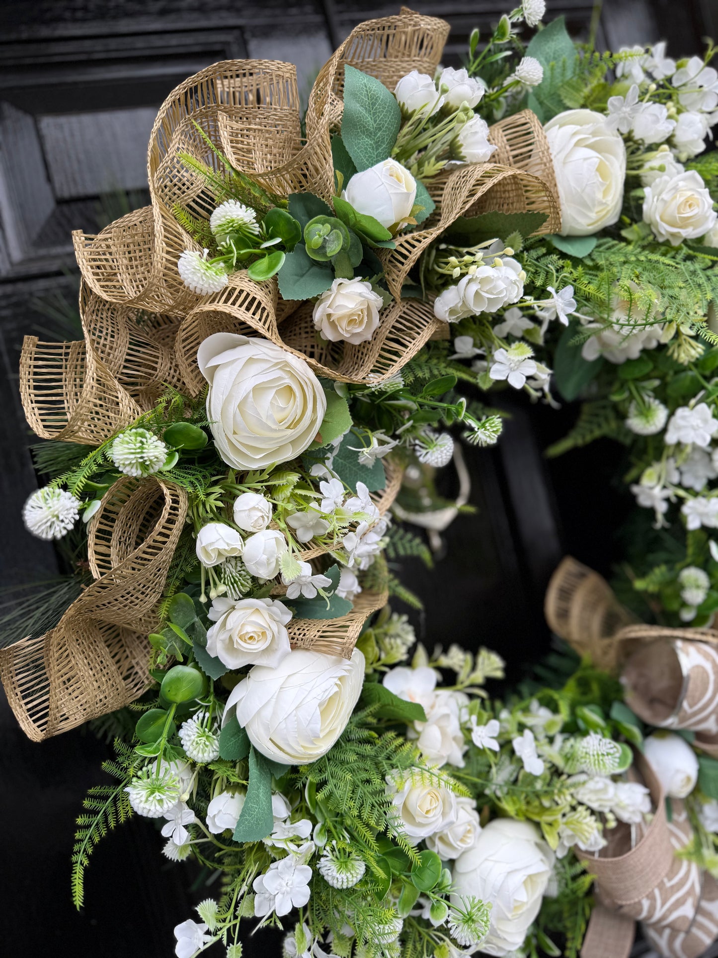 65cm NEUTRALS MESH MIXED FOLIAGE ANY SEASON WRE
