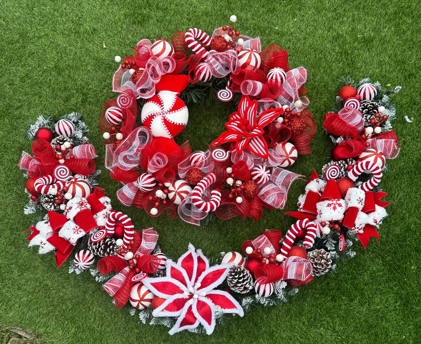 CANDY DEAL 6ft GARLAND & 65cm DELUXE WREATH - MADE TO ORDER, PRE ORDER MID - END OCTOBER DESPATCH