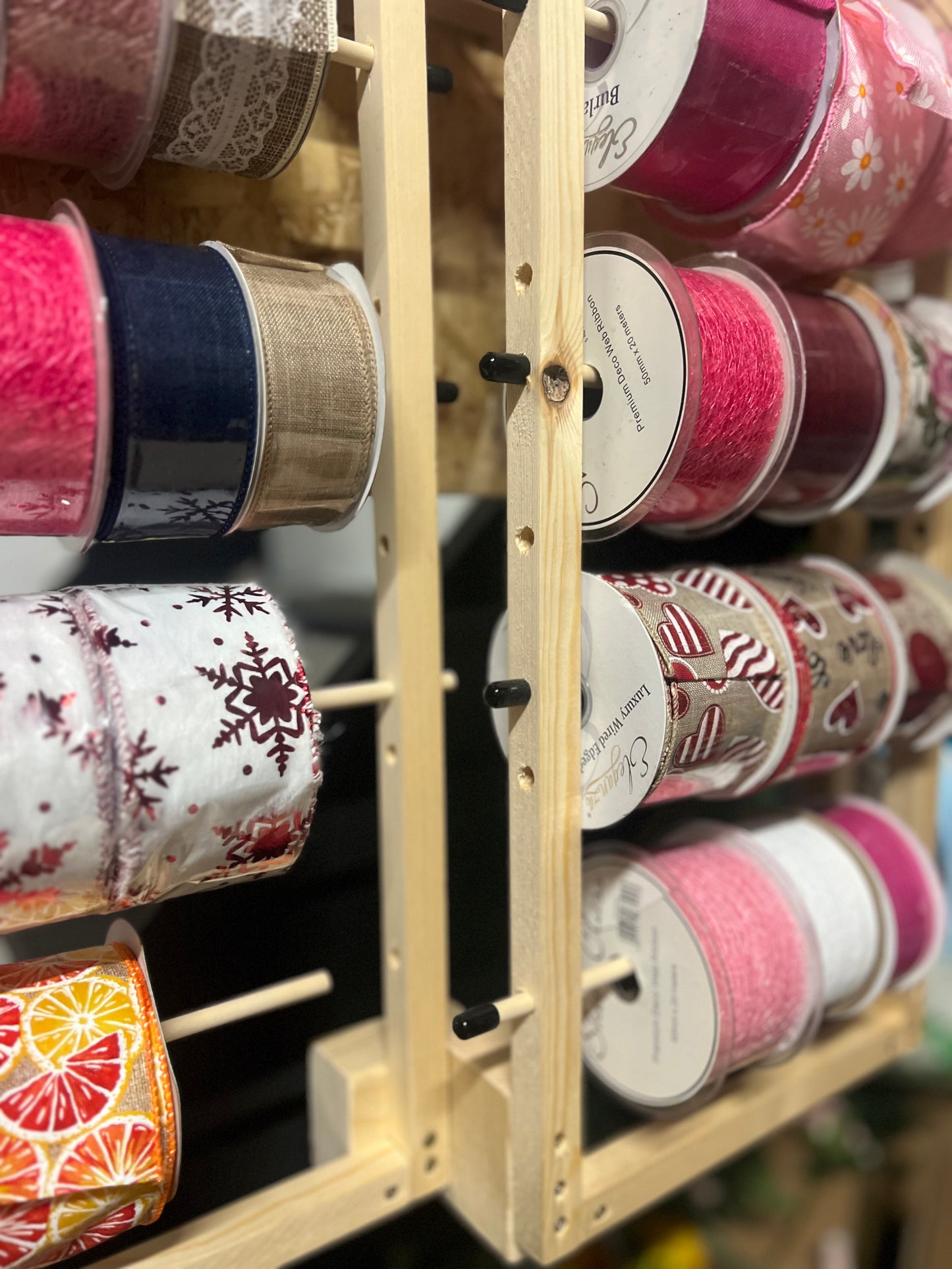 LARGE WALL MOUNTED RIBBON HOLDER