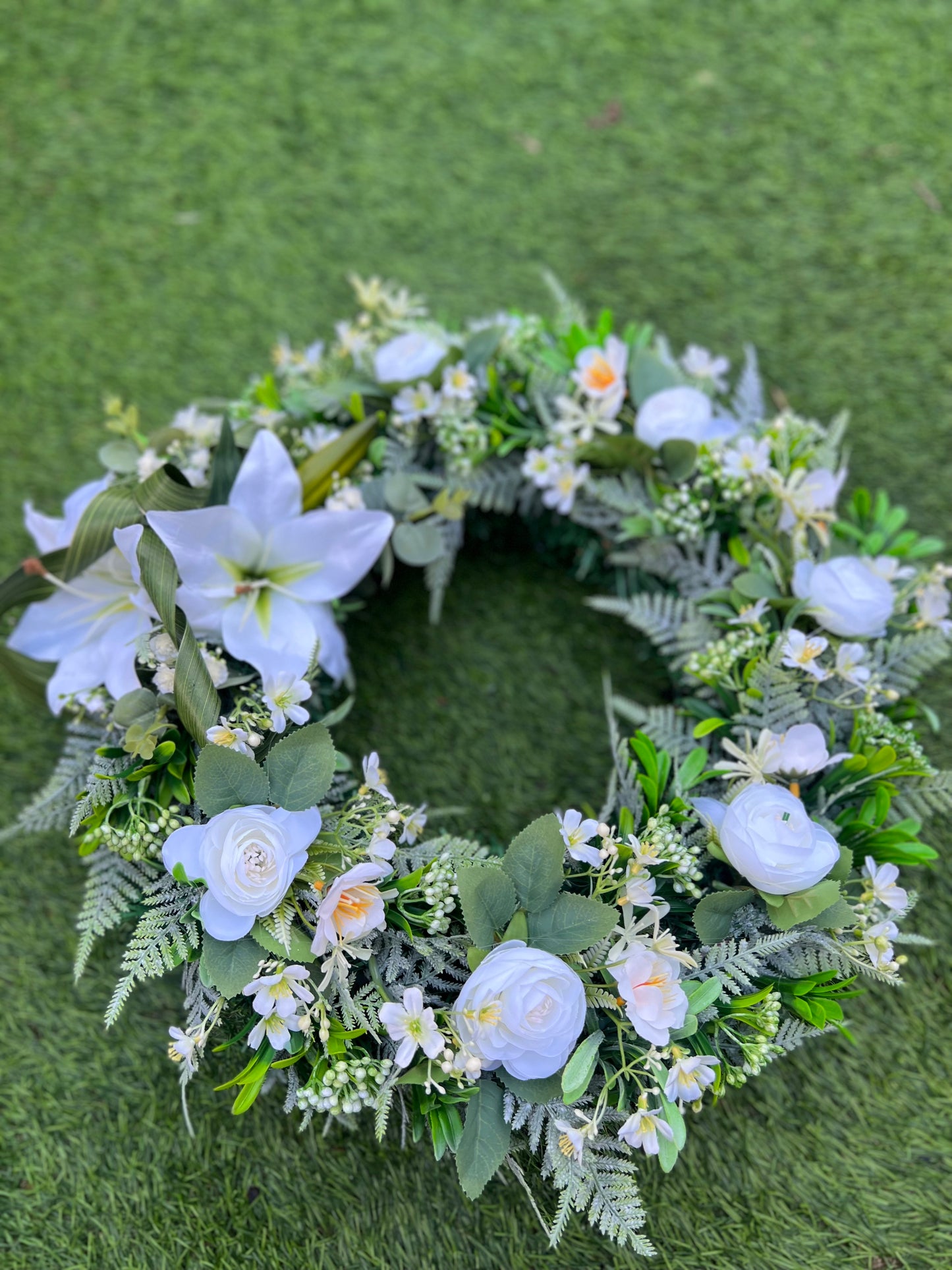 40cm RING FLORAL TRIBUTE