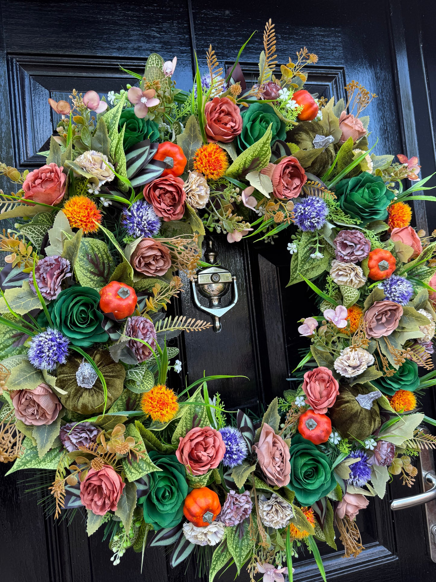65cm DELUXE XL WOODLAND PUMPKIN MIXED FOLIAGE AUTUMN WREATH