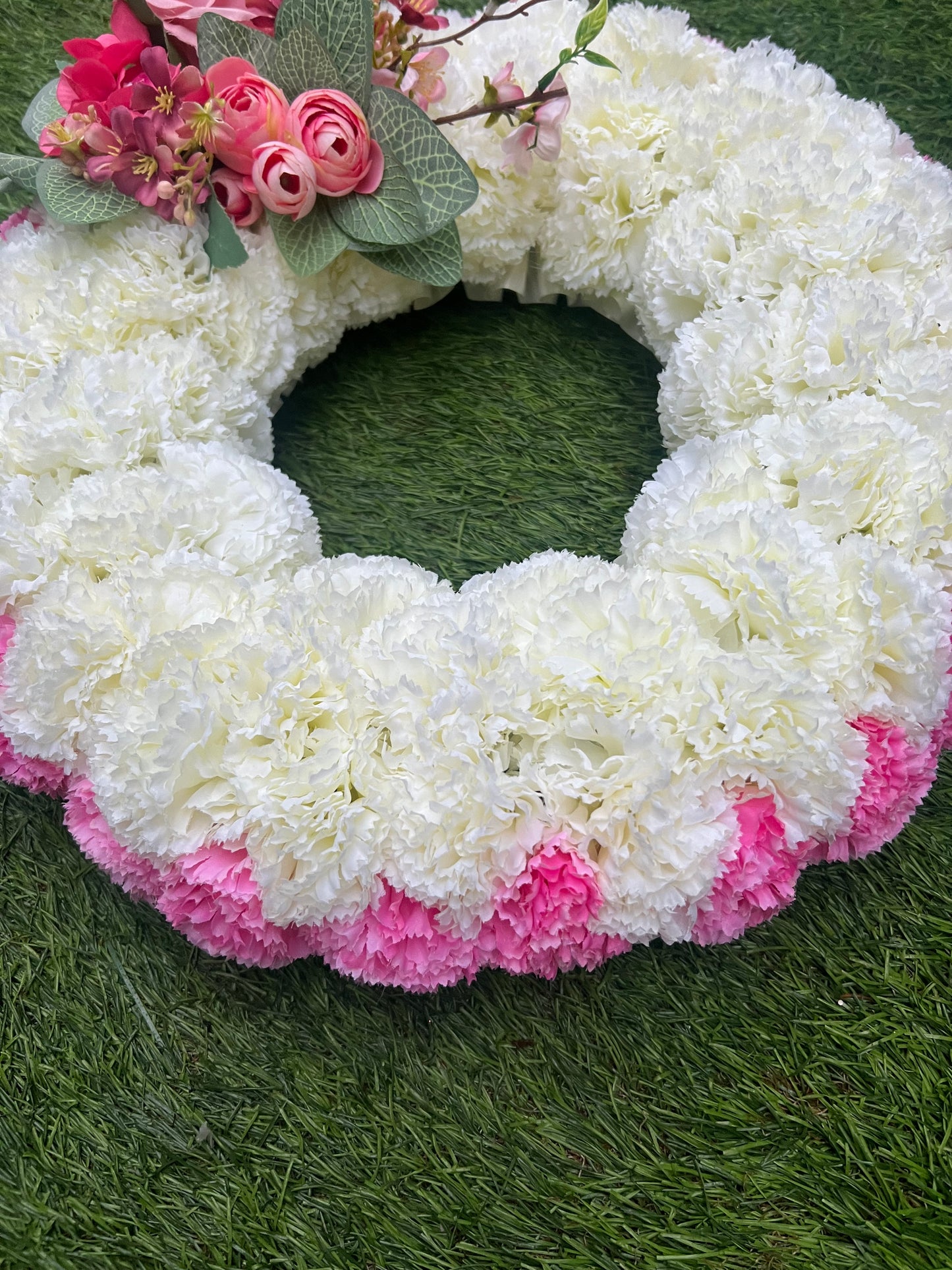 FLORAL TRIBUTE RING 14" - PLEASE READ DESCRIPTION