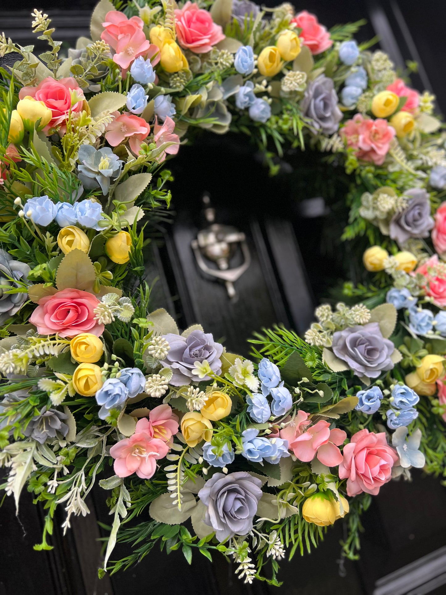 60cm PASTELS MIXED FOLIAGE ANY SEASON WREATH