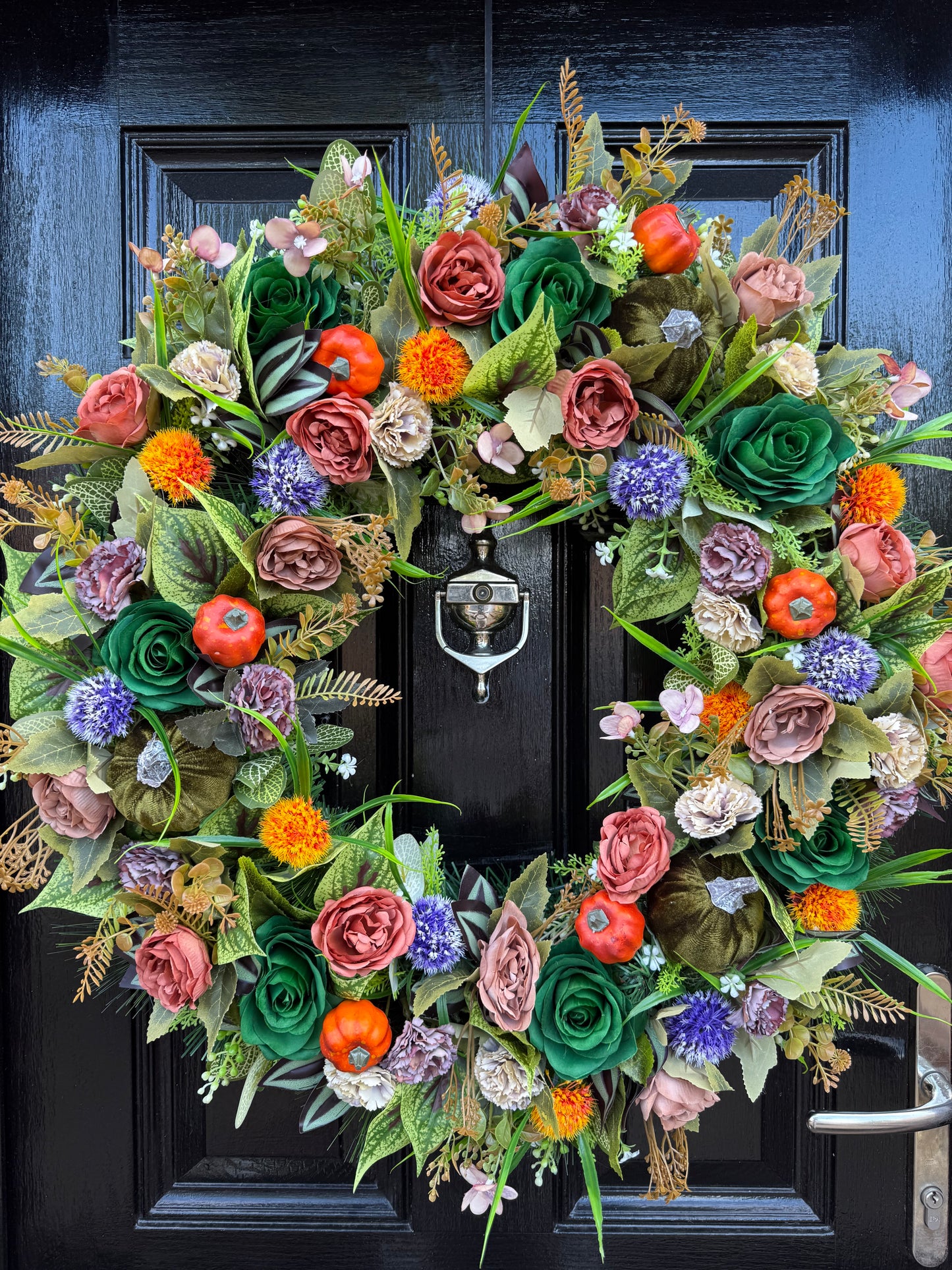 65cm DELUXE XL WOODLAND PUMPKIN MIXED FOLIAGE AUTUMN WREATH