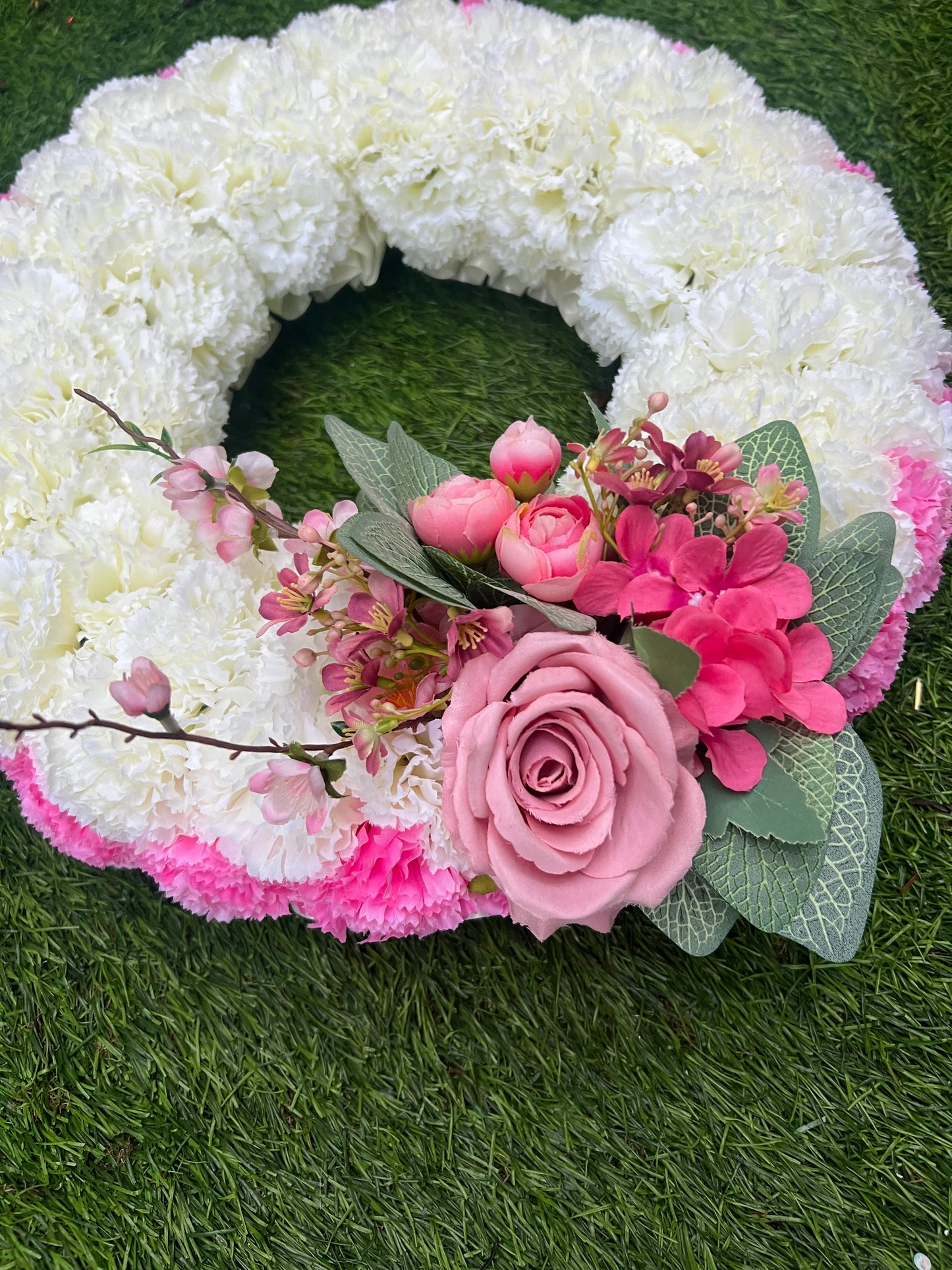 FLORAL TRIBUTE RING 14" - PLEASE READ DESCRIPTION