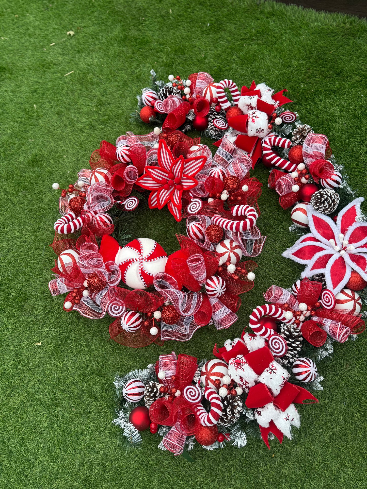 CANDY DEAL 6ft GARLAND & 65cm DELUXE WREATH - MADE TO ORDER, PRE ORDER MID - END OCTOBER DESPATCH