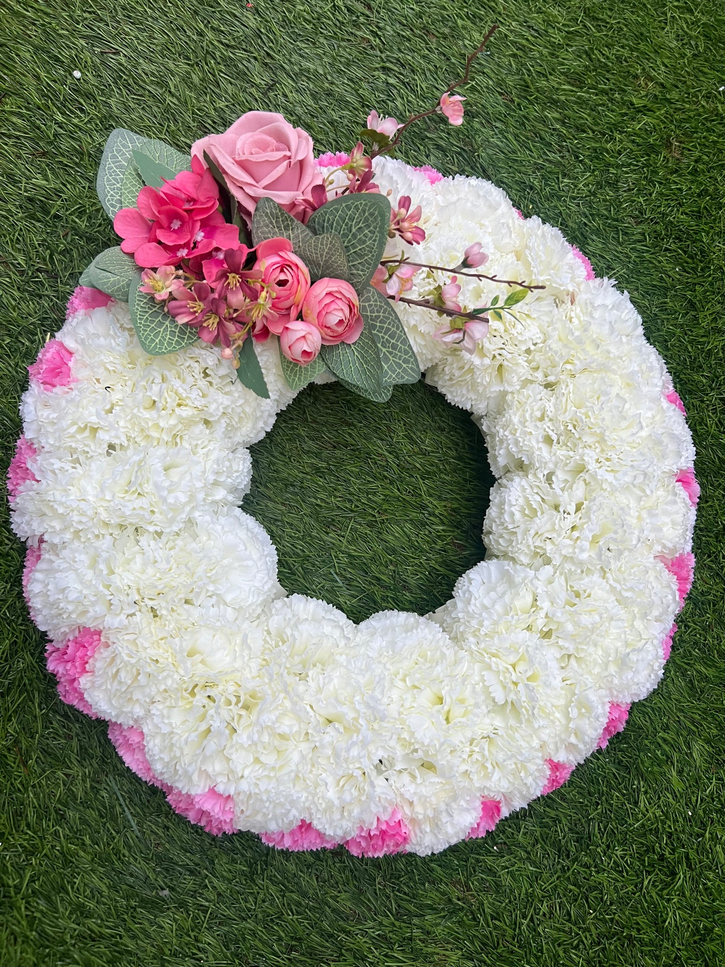 FLORAL TRIBUTE RING 14" - PLEASE READ DESCRIPTION