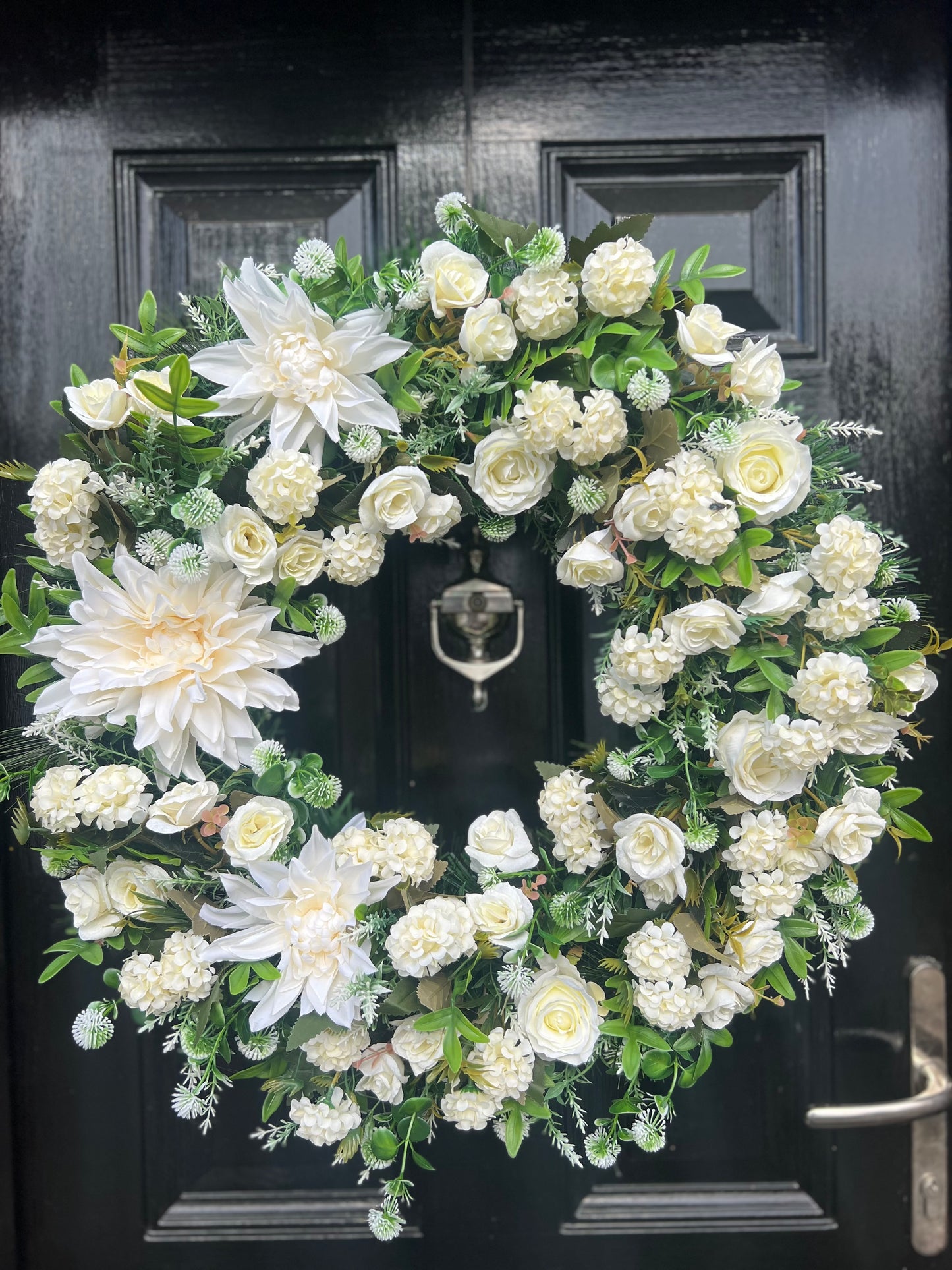 65cm DELUXE NEUTRALS MIXED FOLIAGE ANY SEASON WREATH