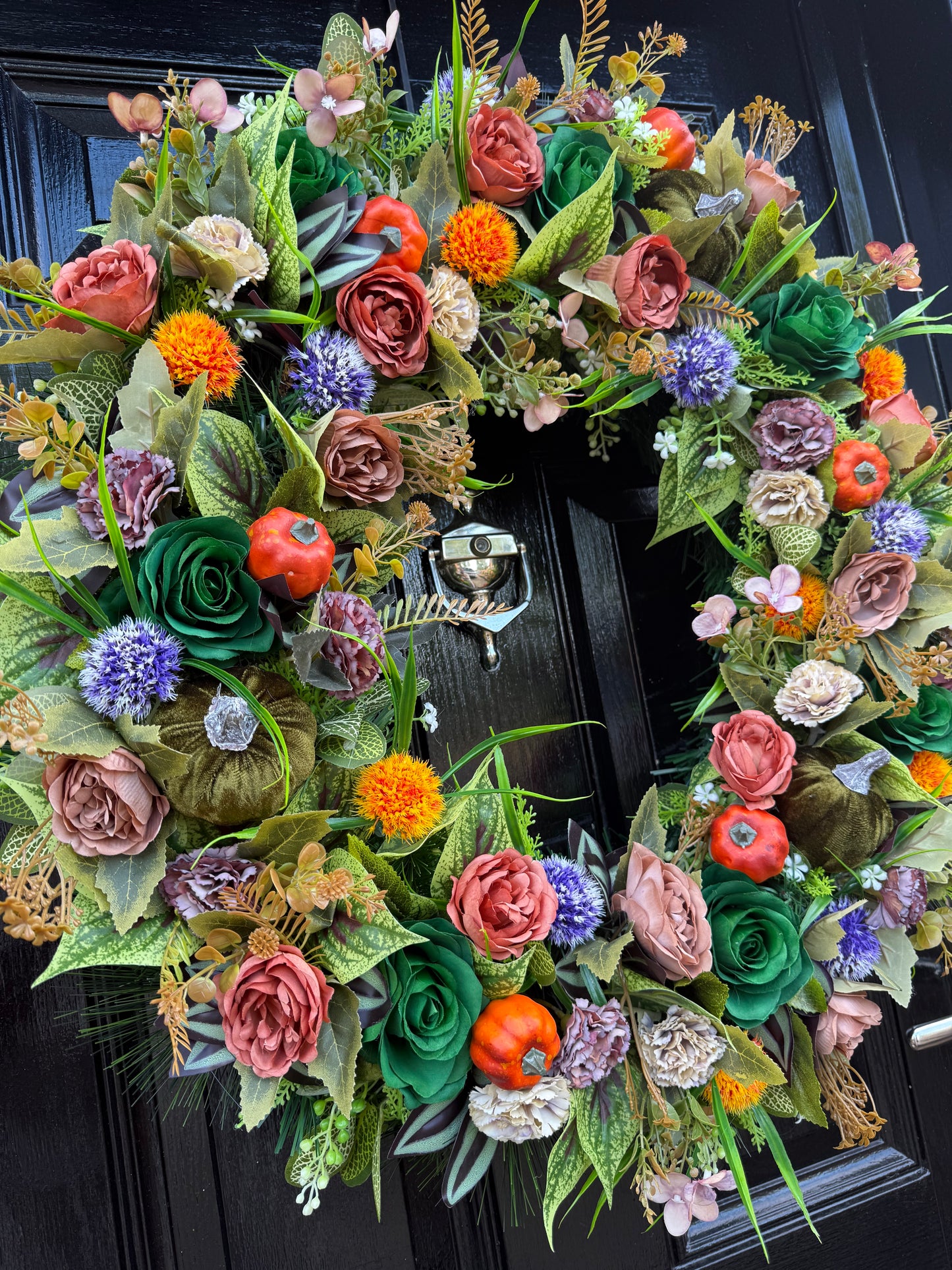 65cm DELUXE XL WOODLAND PUMPKIN MIXED FOLIAGE AUTUMN WREATH
