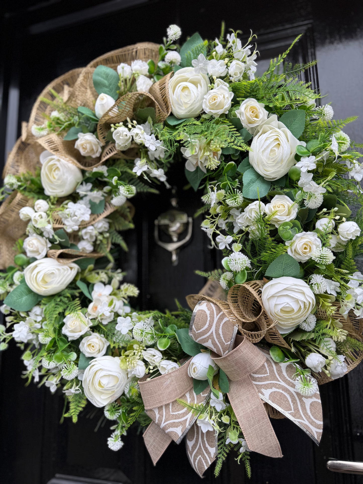 65cm NEUTRALS MESH MIXED FOLIAGE ANY SEASON WRE