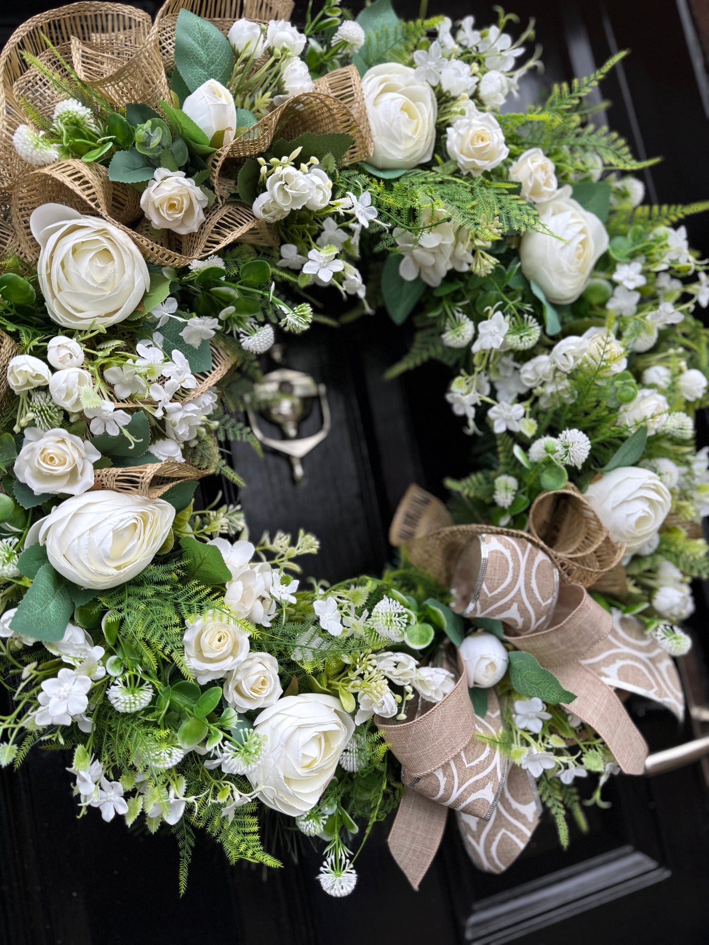 65cm NEUTRALS MESH MIXED FOLIAGE ANY SEASON WRE