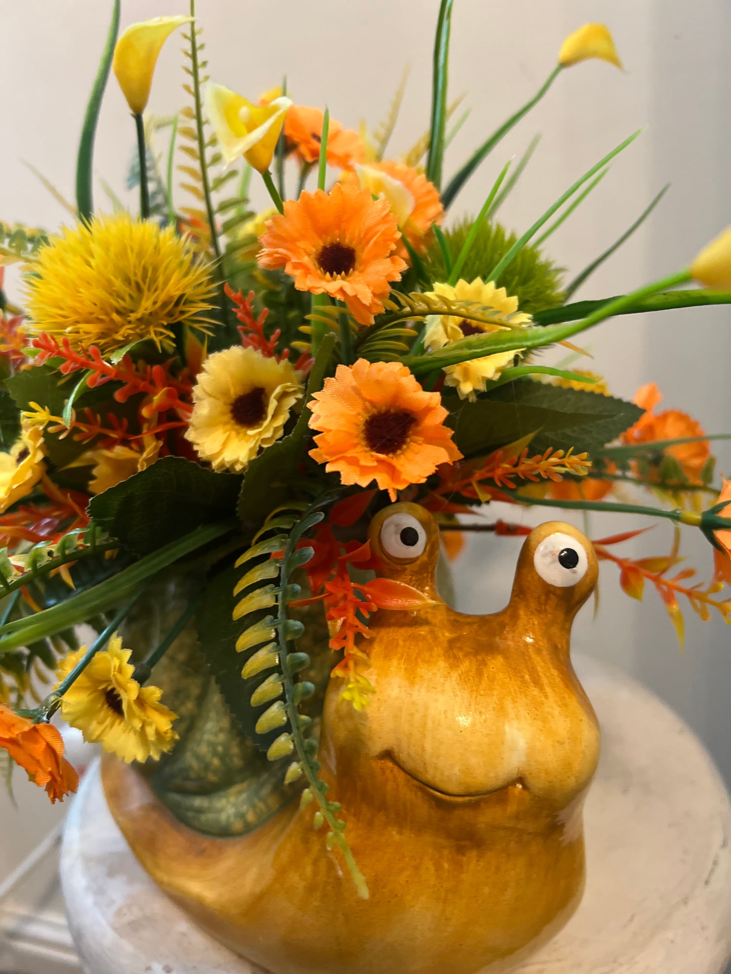 POT FLORAL SNAIL