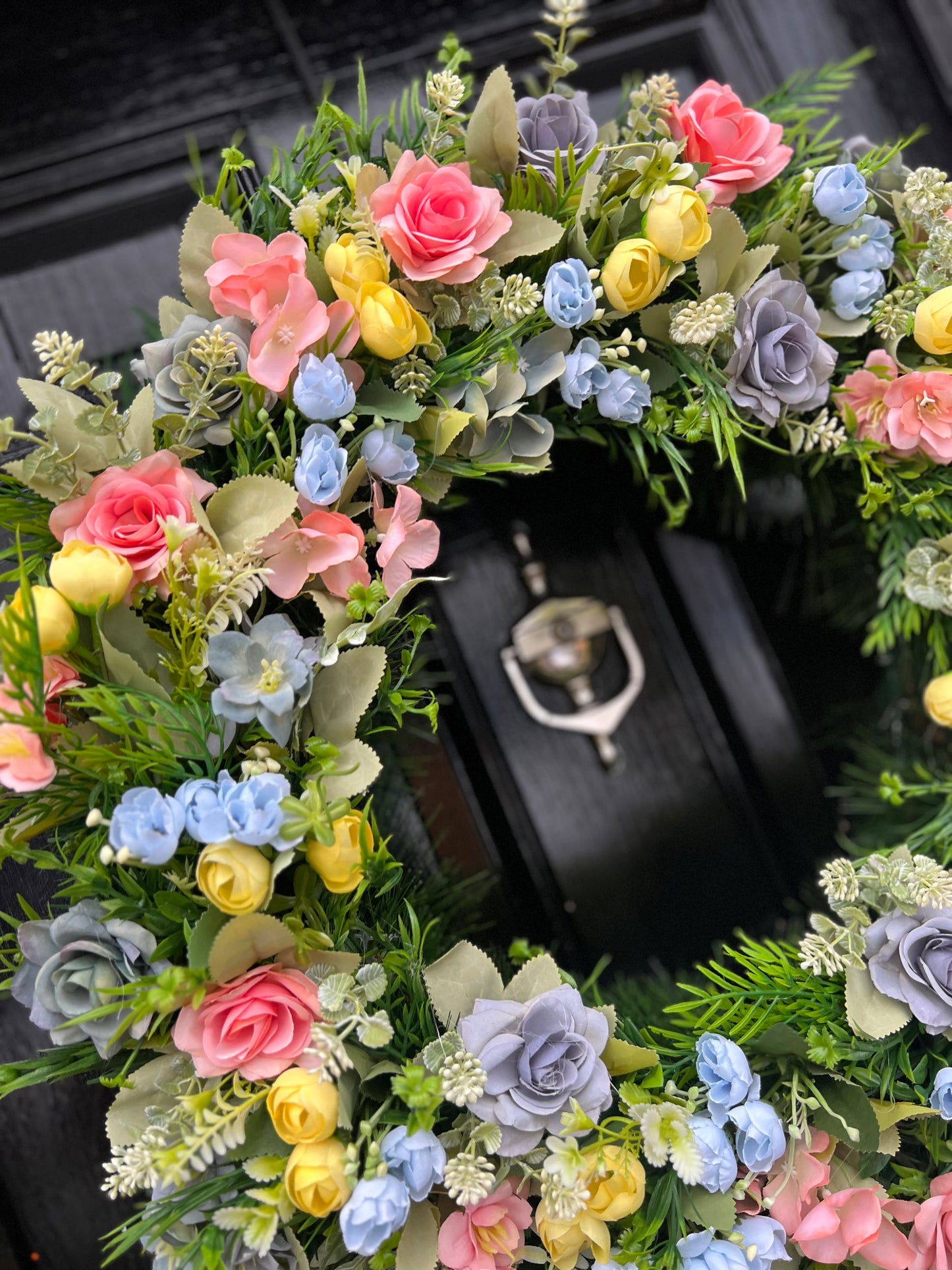 60cm PASTELS MIXED FOLIAGE ANY SEASON WREATH