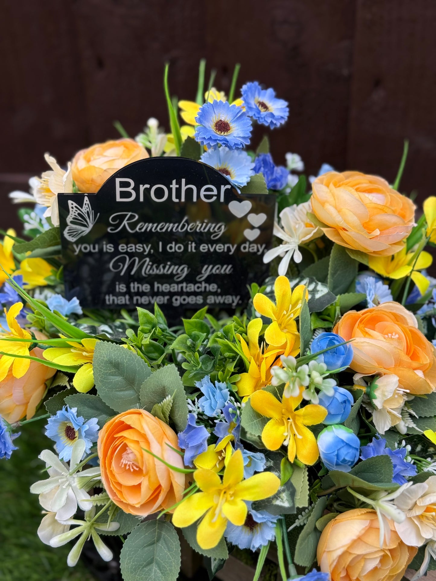 BROTHER MEMORIAL TRUCK BLUE/YELLOW