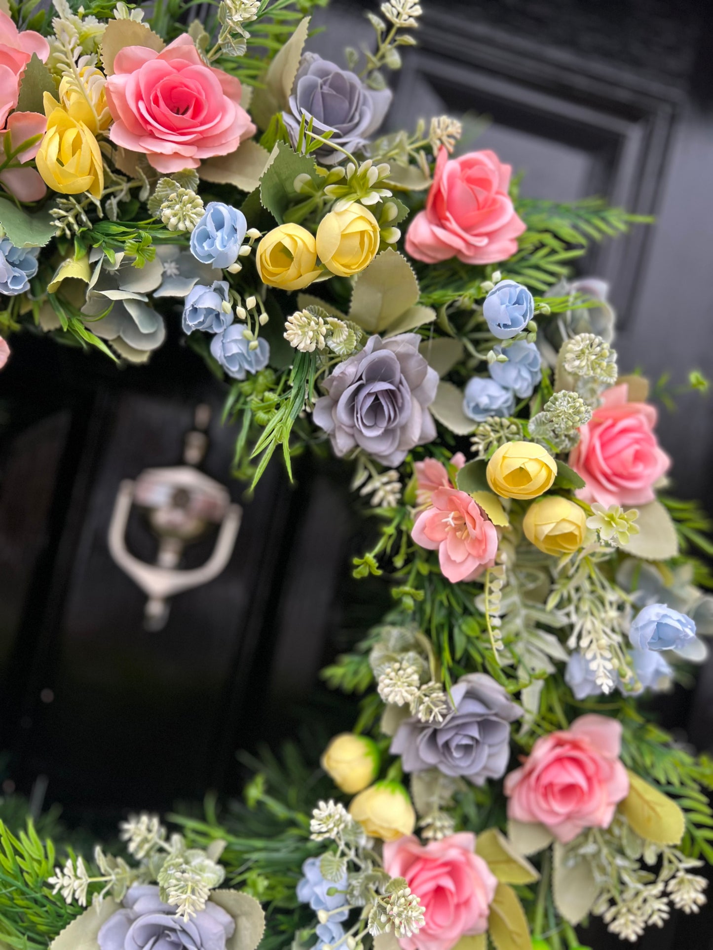 60cm PASTELS MIXED FOLIAGE ANY SEASON WREATH