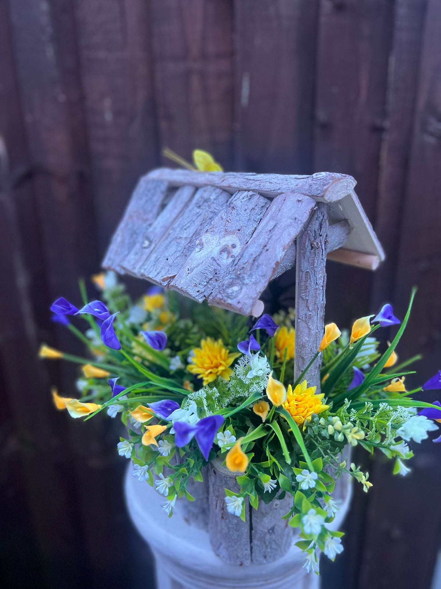 BUTTERFLY POEM STAKE WISHING WELL