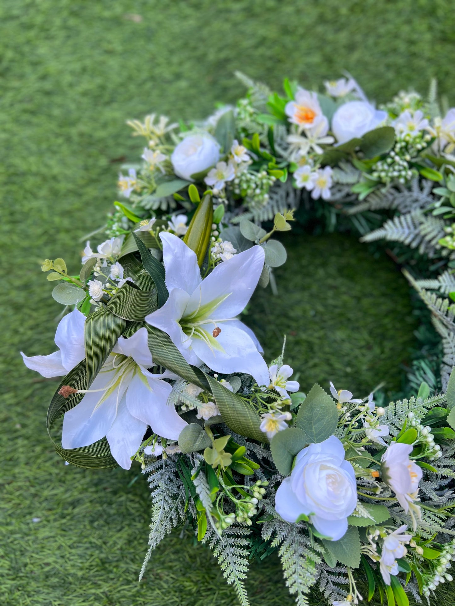40cm RING FLORAL TRIBUTE