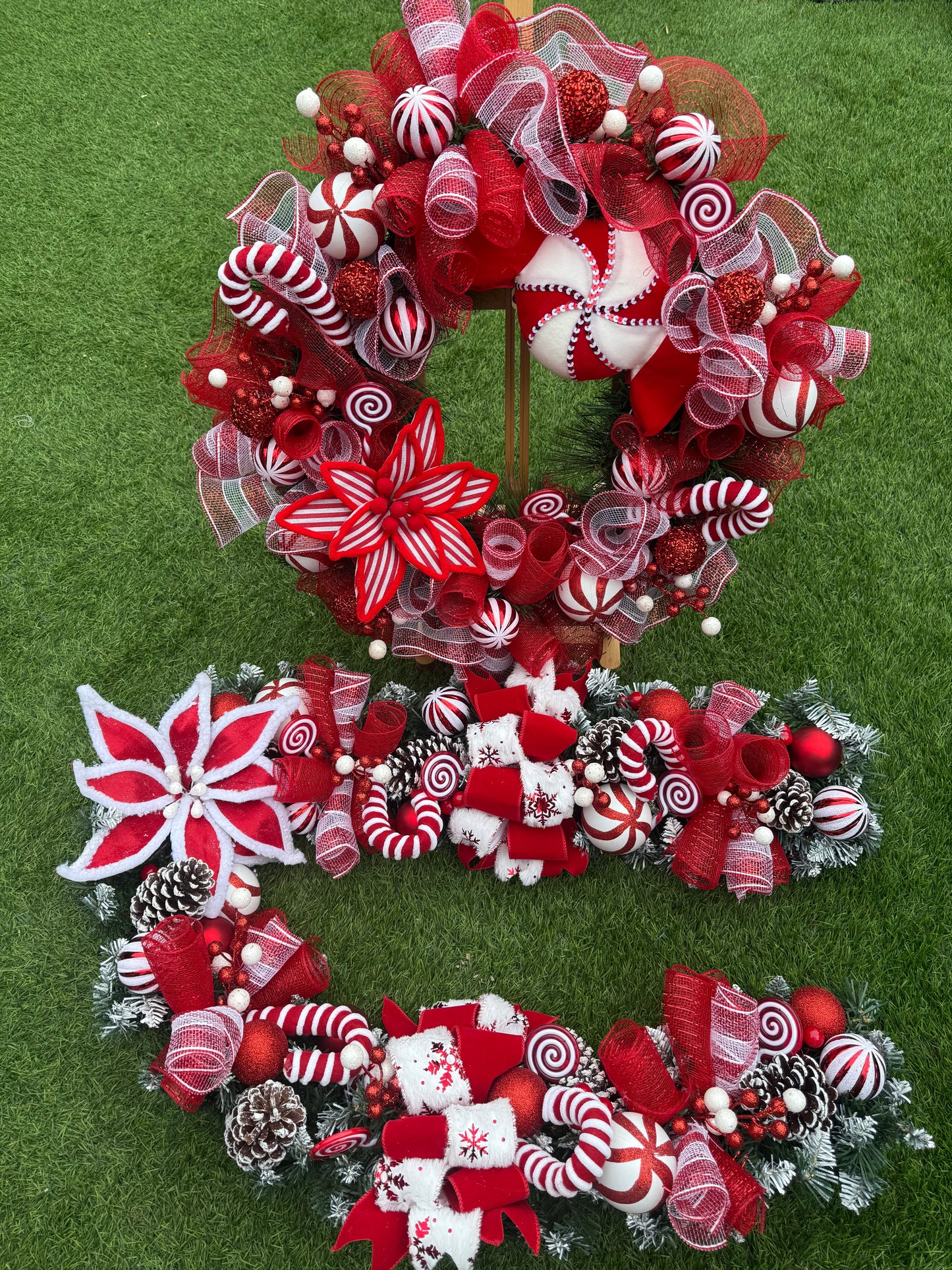 CANDY DEAL 6ft GARLAND & 65cm DELUXE WREATH - MADE TO ORDER, PRE ORDER MID - END OCTOBER DESPATCH
