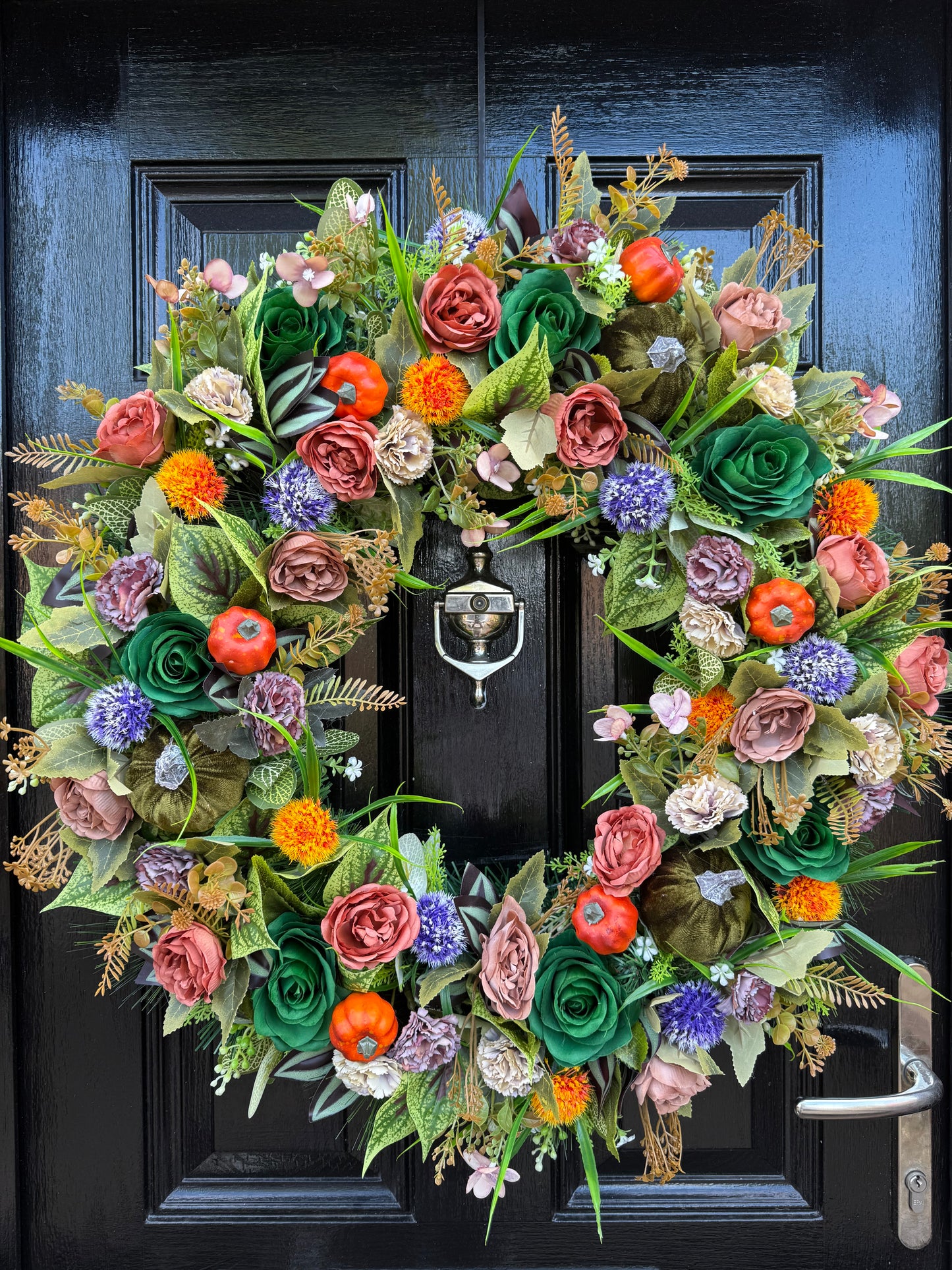65cm DELUXE XL WOODLAND PUMPKIN MIXED FOLIAGE AUTUMN WREATH