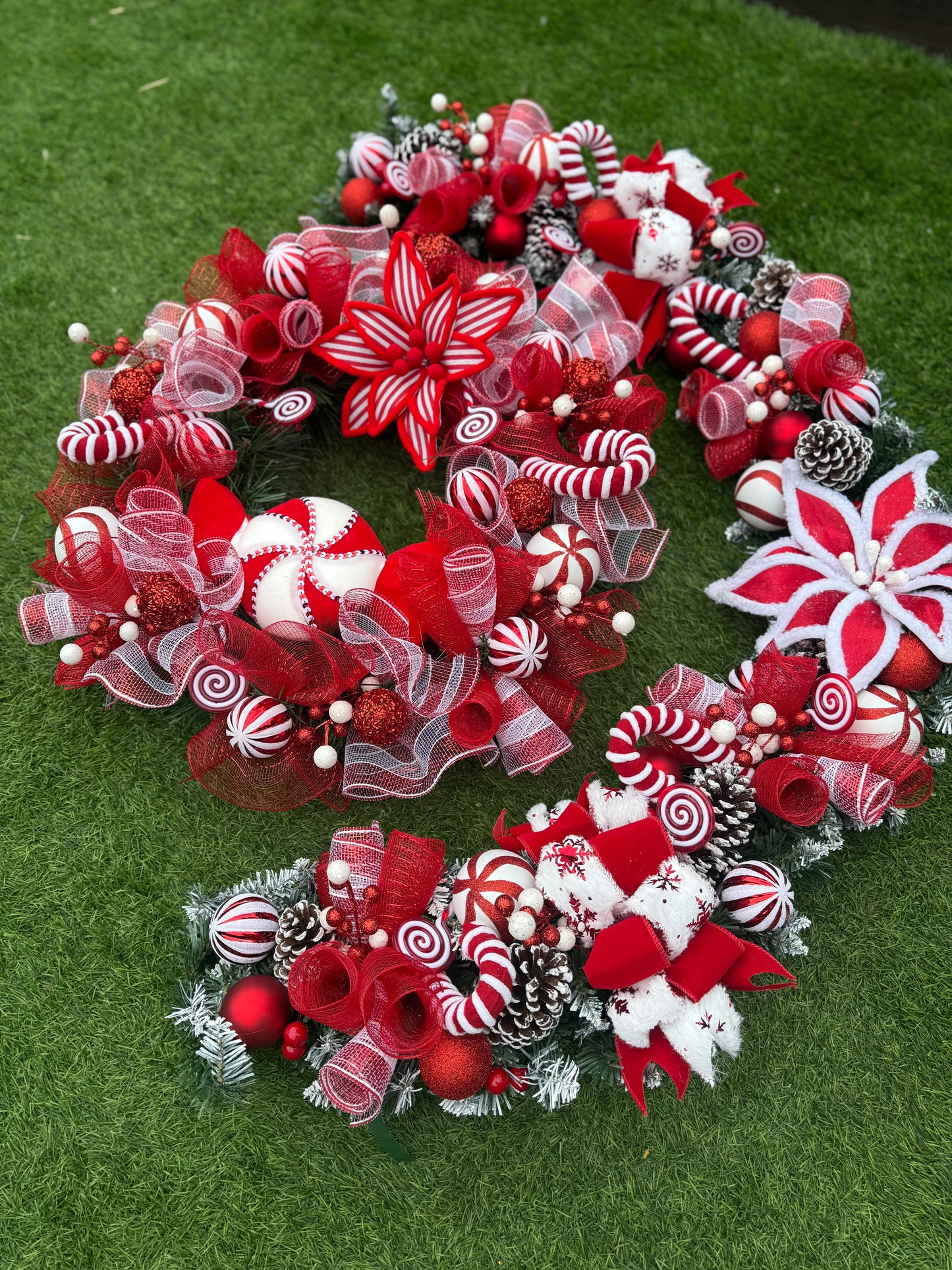 CANDY DEAL 6ft GARLAND & 65cm DELUXE WREATH - MADE TO ORDER, PRE ORDER MID - END OCTOBER DESPATCH