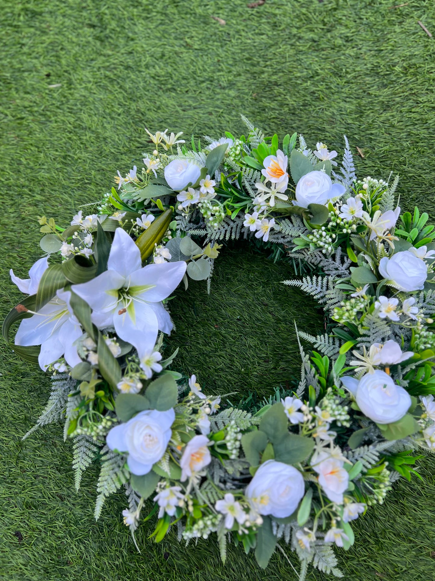 40cm RING FLORAL TRIBUTE