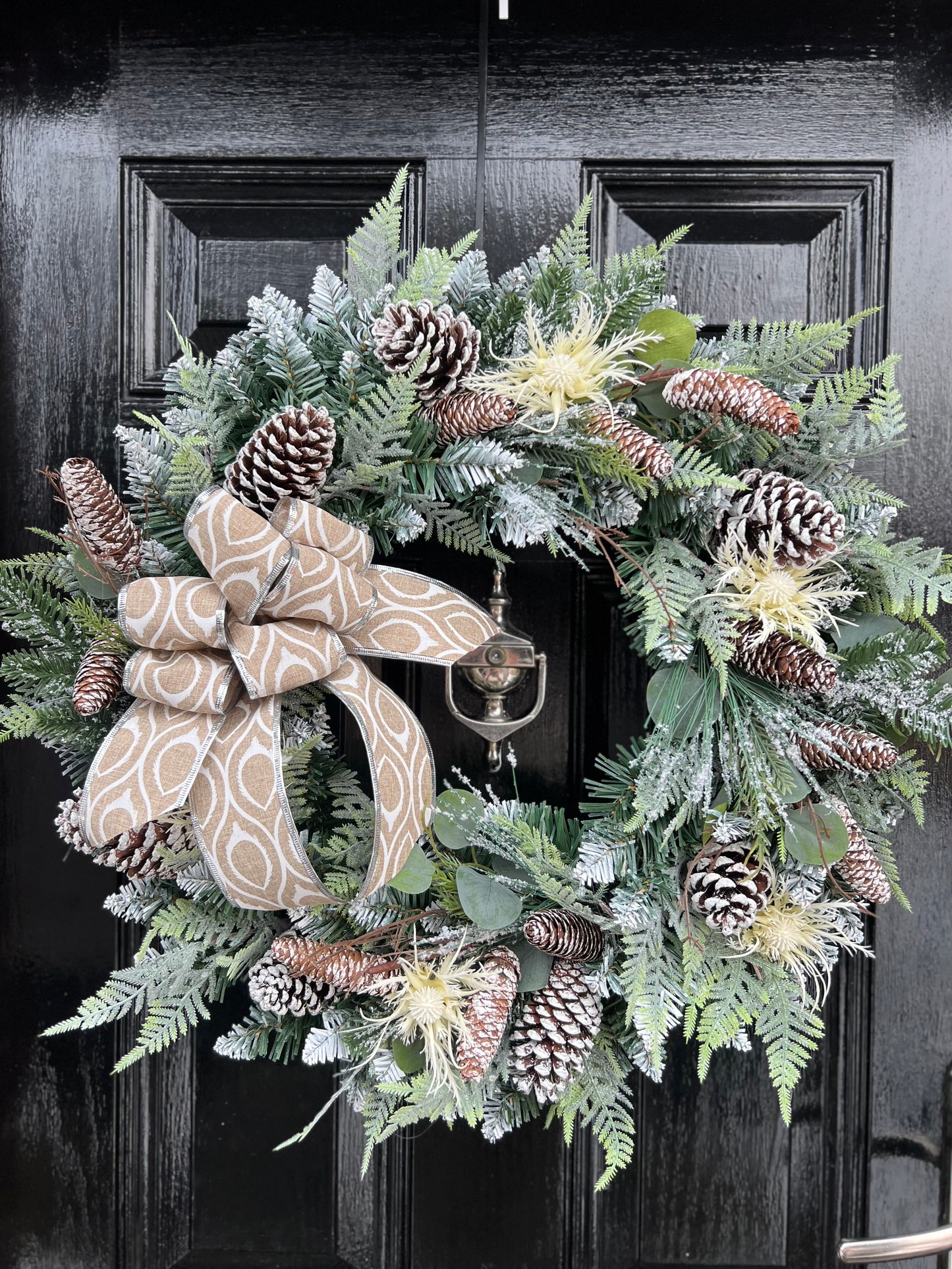 60cm DELUXE FOLIAGE  WINTER WREATH - IMMEDIATE DESPATCH