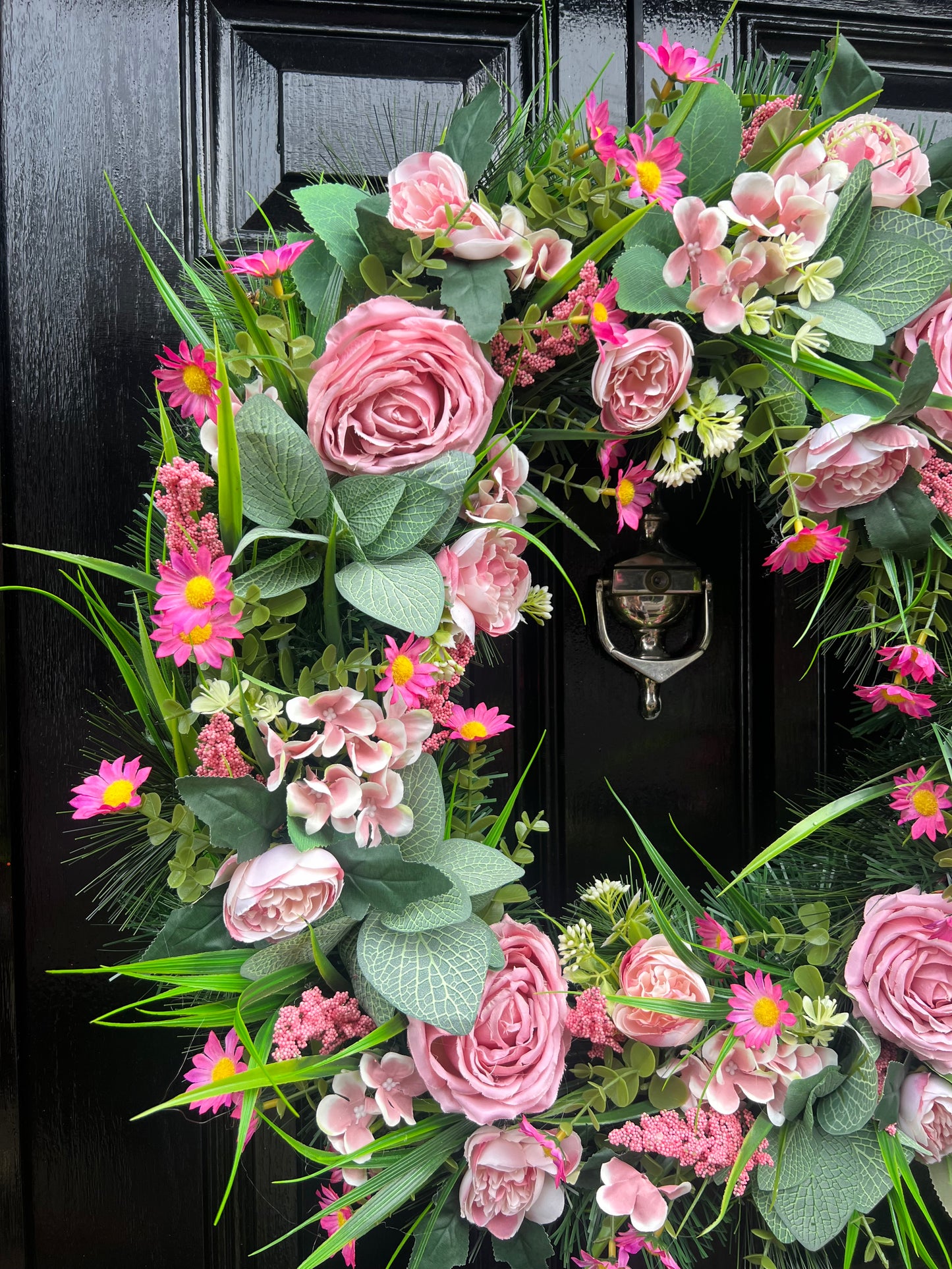 65cm DELUXE SPRING/SUMMER PINK MIX WREATH