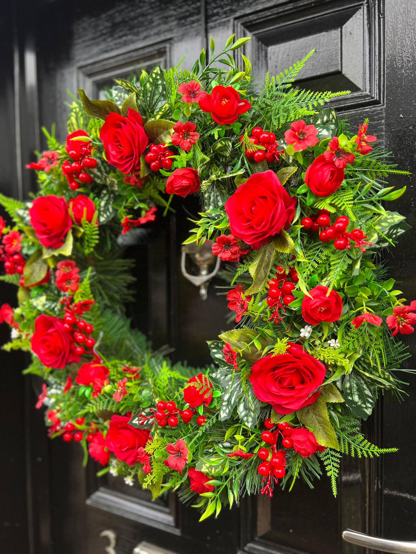 65cm DELUXE RED SPRING/SUMMER WREATH