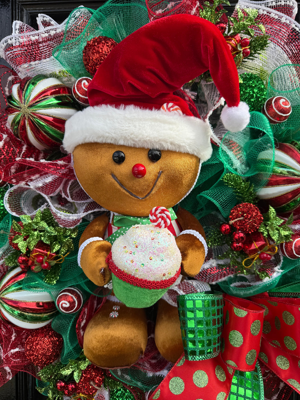 65cm DELUXE GINGEBREAD CANDYLAND WREATH