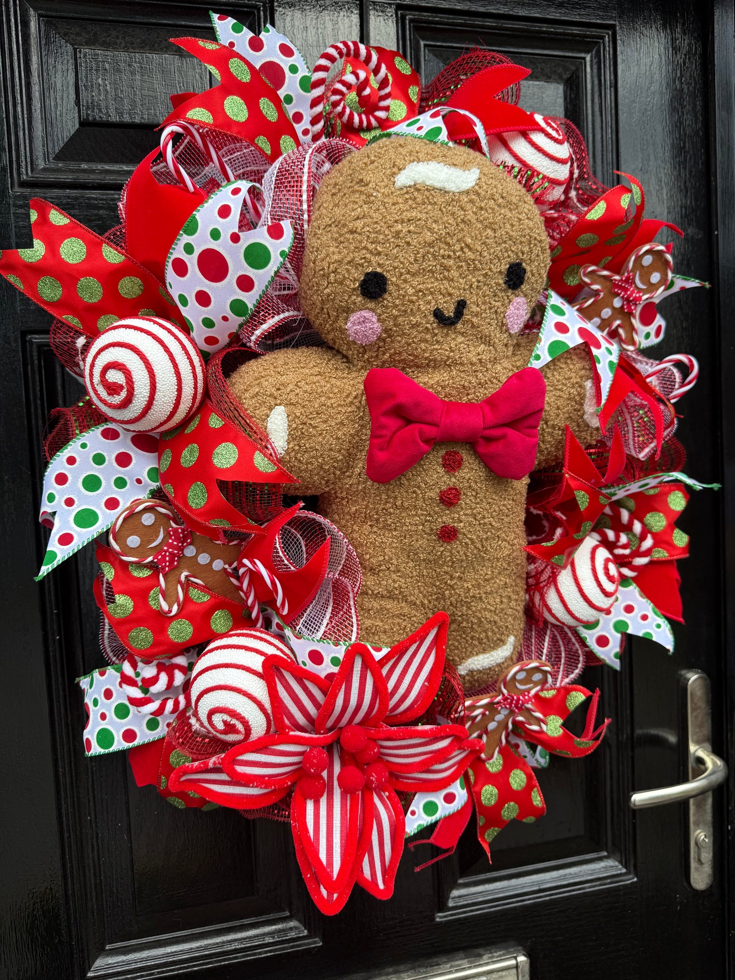 60cm DELUXE WREATH GIANT GINGERBREAD - IMMEDIATE DISPATCH
