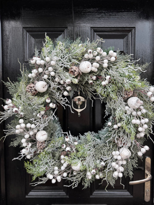 65cm DELUXE WINTER WONDERLAND FOLIAGE WREATH
