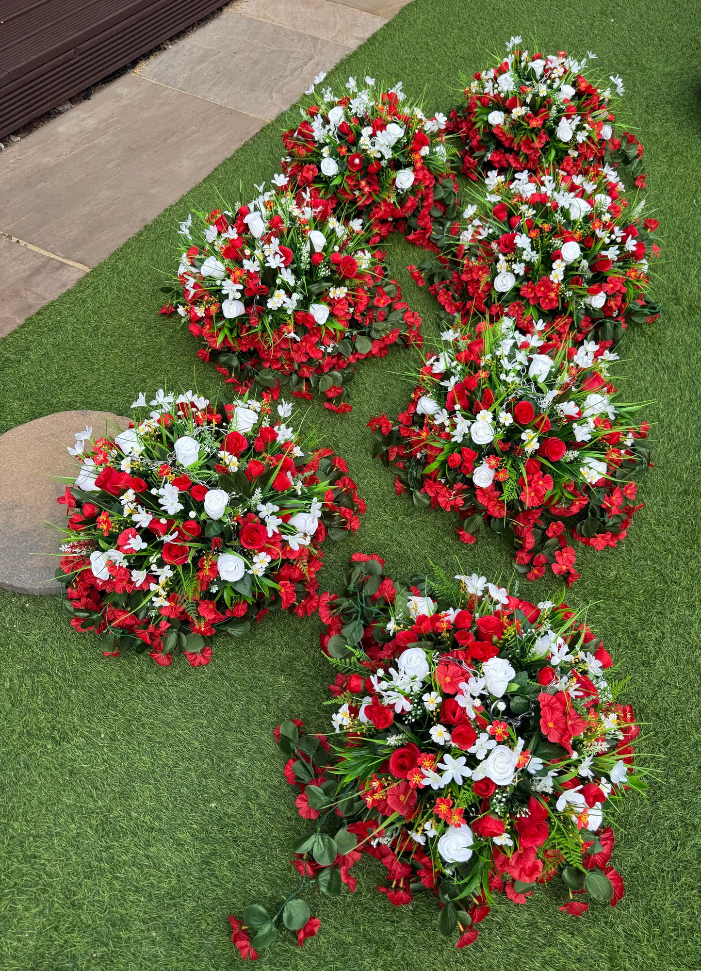 MEDIUM 12inch ROUND FLOWER BALL BASKETS - any colour see description