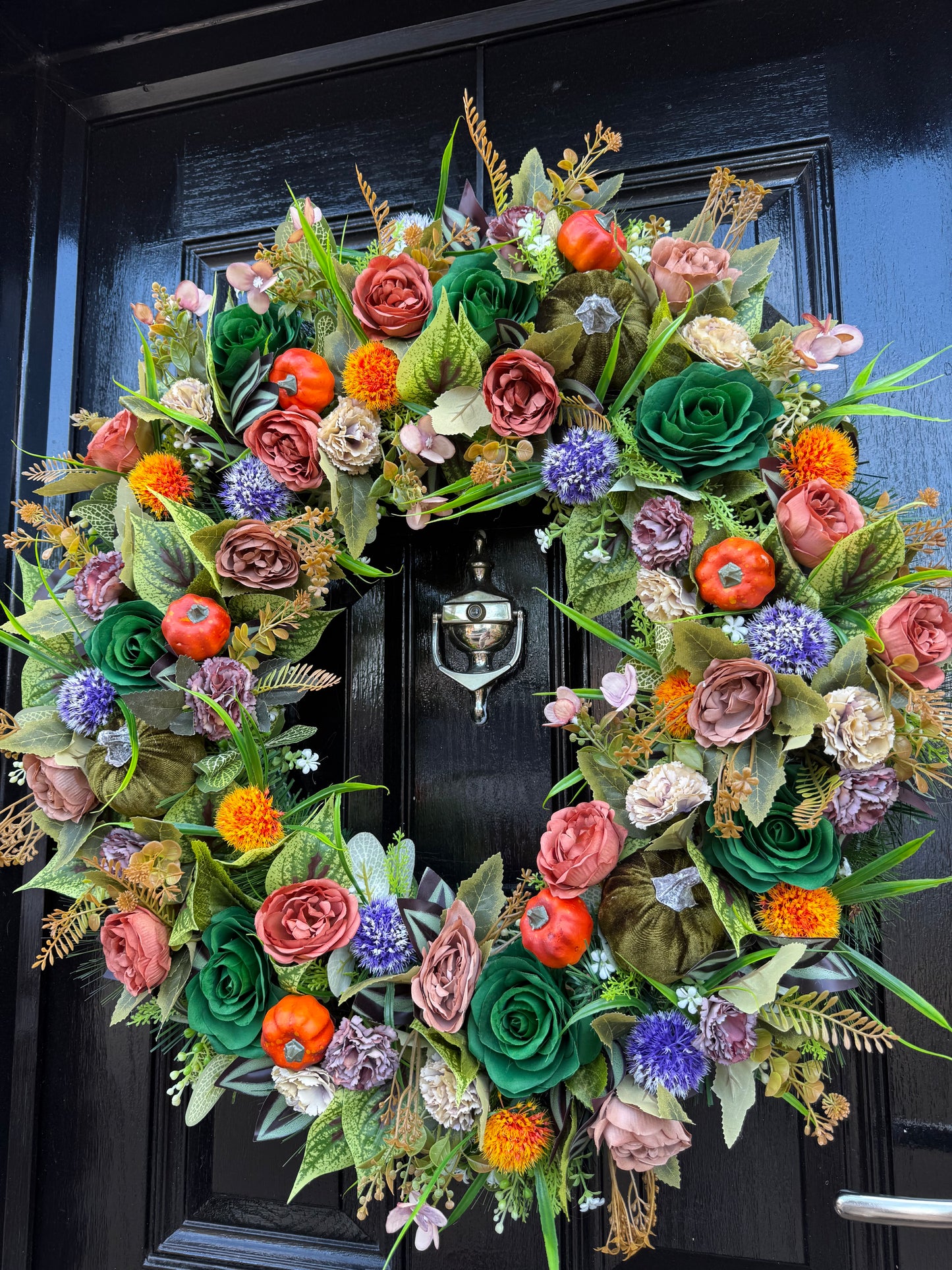 65cm DELUXE XL WOODLAND PUMPKIN MIXED FOLIAGE AUTUMN WREATH