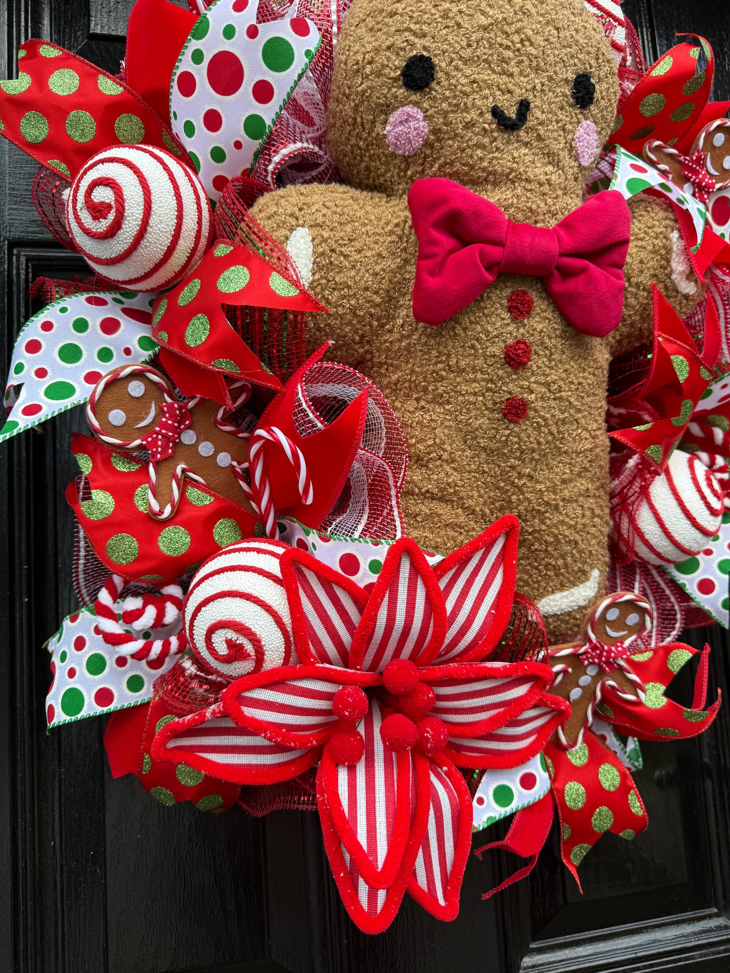 60cm DELUXE WREATH GIANT GINGERBREAD - IMMEDIATE DISPATCH
