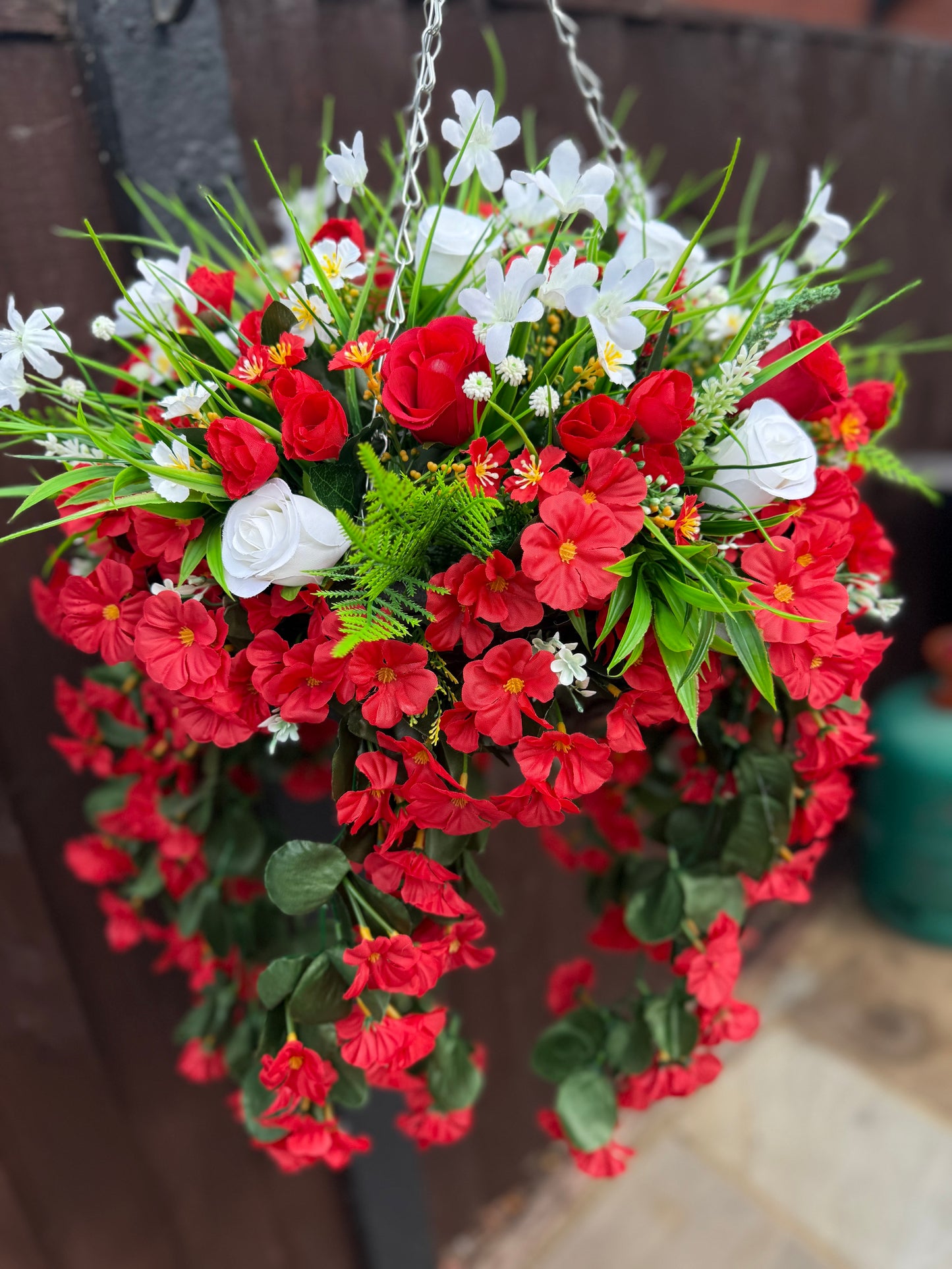 MEDIUM 12inch ROUND FLOWER BALL BASKETS - any colour see description