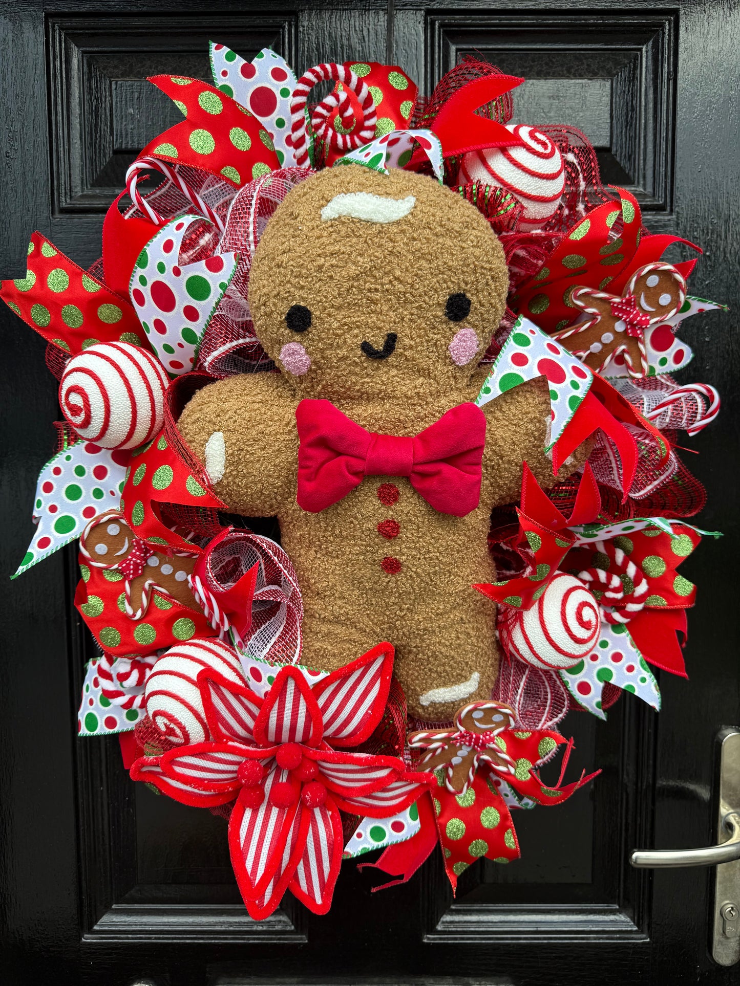60cm DELUXE WREATH GIANT GINGERBREAD - IMMEDIATE DISPATCH