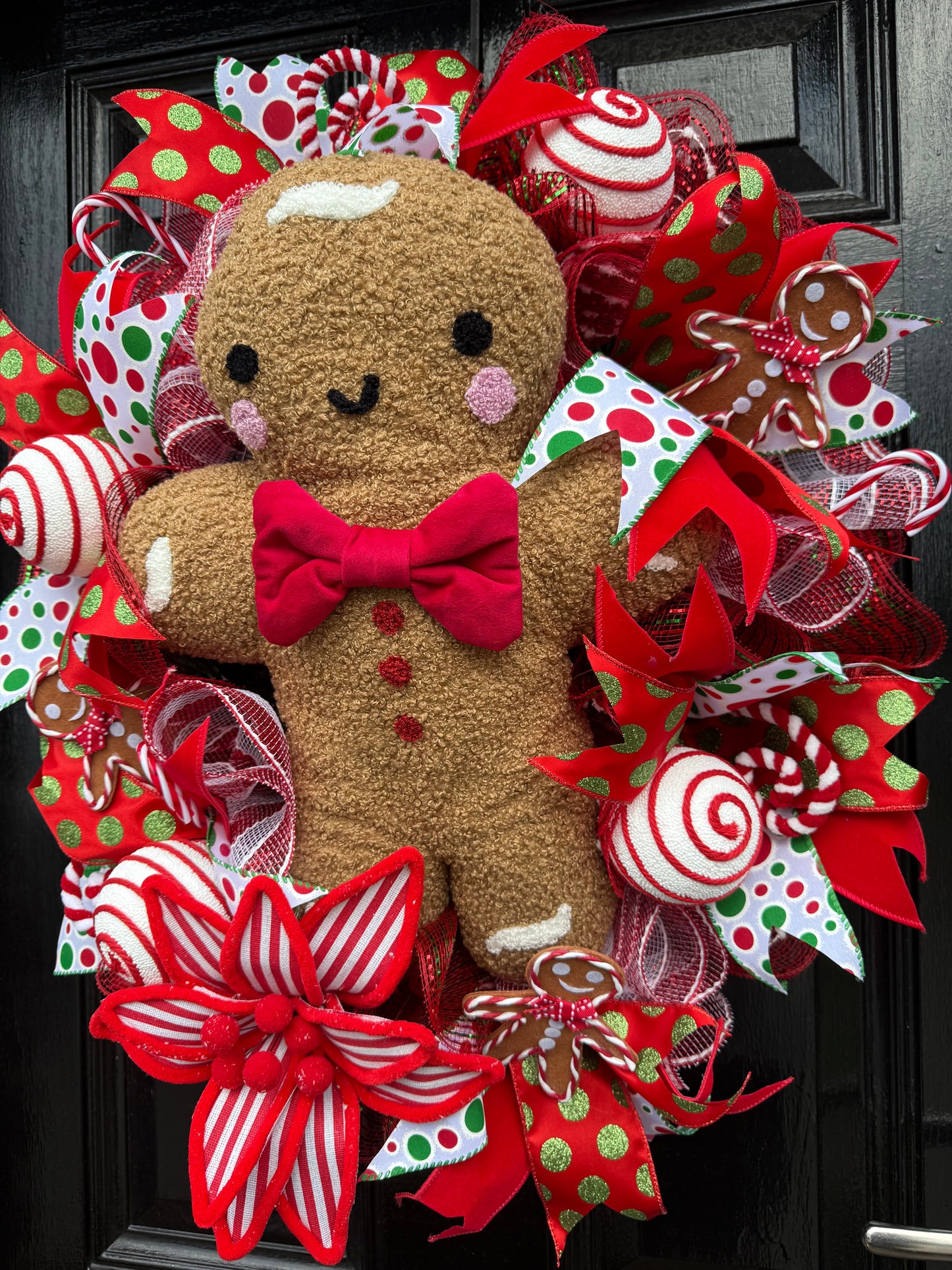 60cm DELUXE WREATH GIANT GINGERBREAD - IMMEDIATE DISPATCH