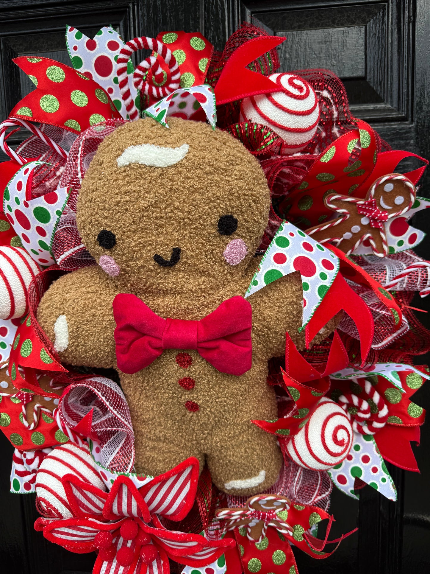 60cm DELUXE WREATH GIANT GINGERBREAD - IMMEDIATE DISPATCH