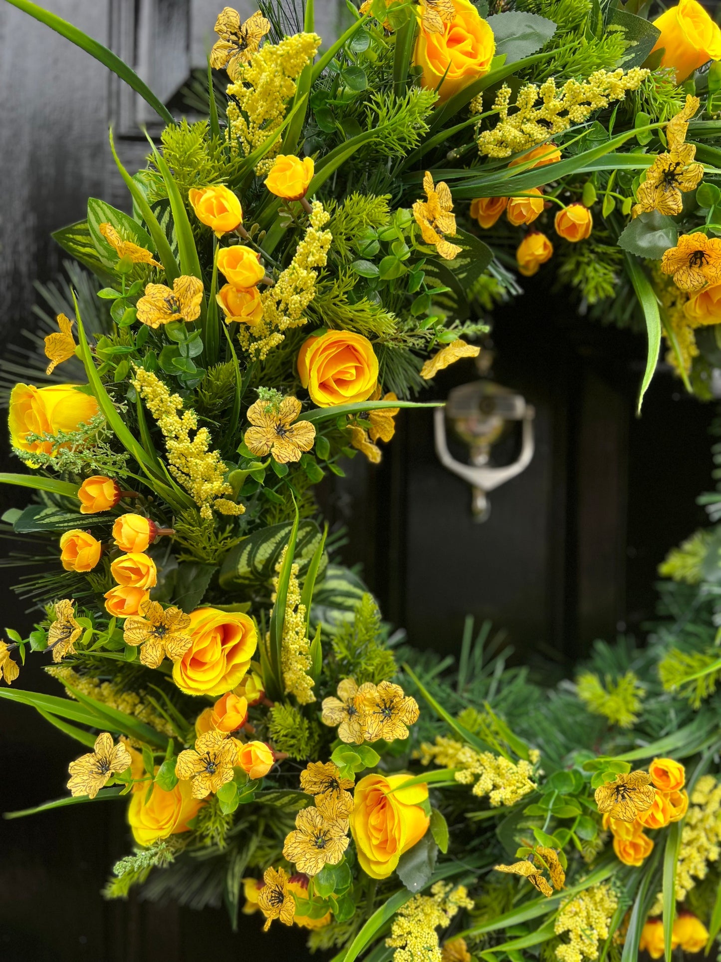 65cm YELLOW TONES SPRING WREATH