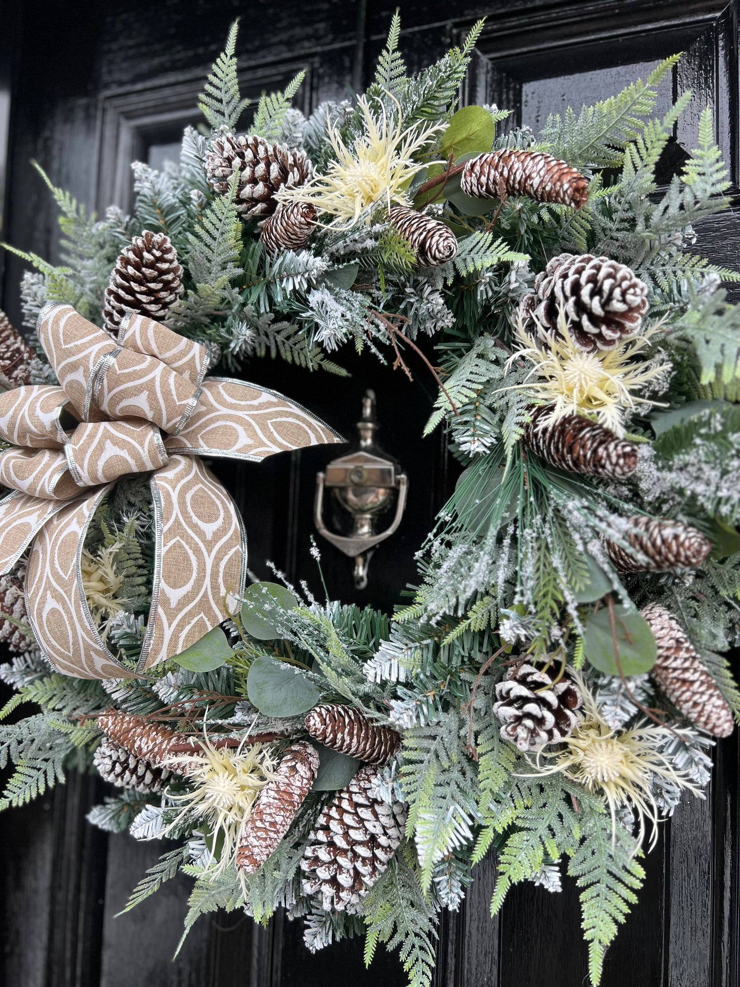 60cm DELUXE FOLIAGE  WINTER WREATH - IMMEDIATE DESPATCH