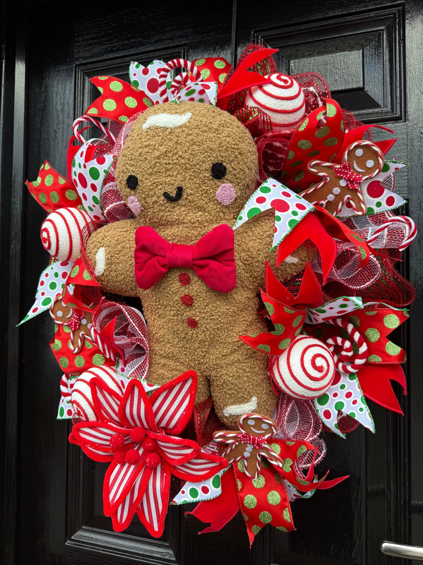 60cm DELUXE WREATH GIANT GINGERBREAD - IMMEDIATE DISPATCH